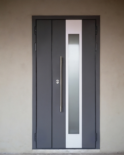 Серая с ручкой-рейлингом