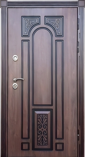 Металлическая термодверь МДФ с фрезерованным рисунком Металлическая термодверь МДФ с фрезерованным рисунком