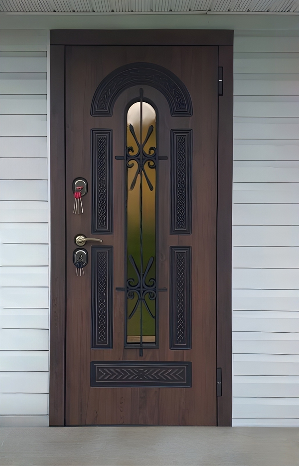 Теплая дверь с окном Теплая дверь с окном
