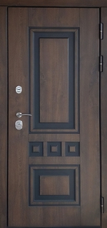 Входная термодверь с панелями МДФ шпон с патиной Входная термодверь с панелями МДФ шпон с патиной